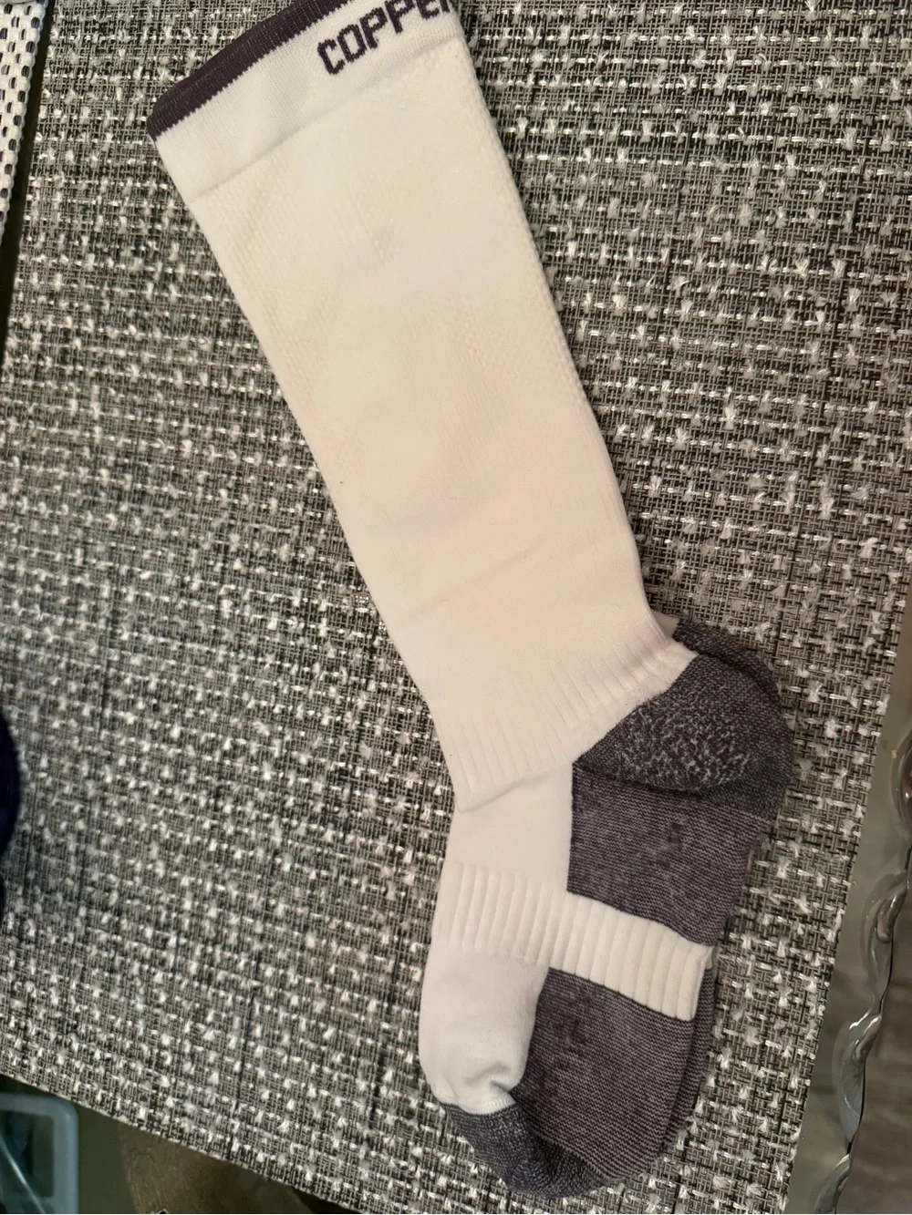 Copper Fit Unisex Compression Socks - 3 Pairs - 2 black and 1 white pair